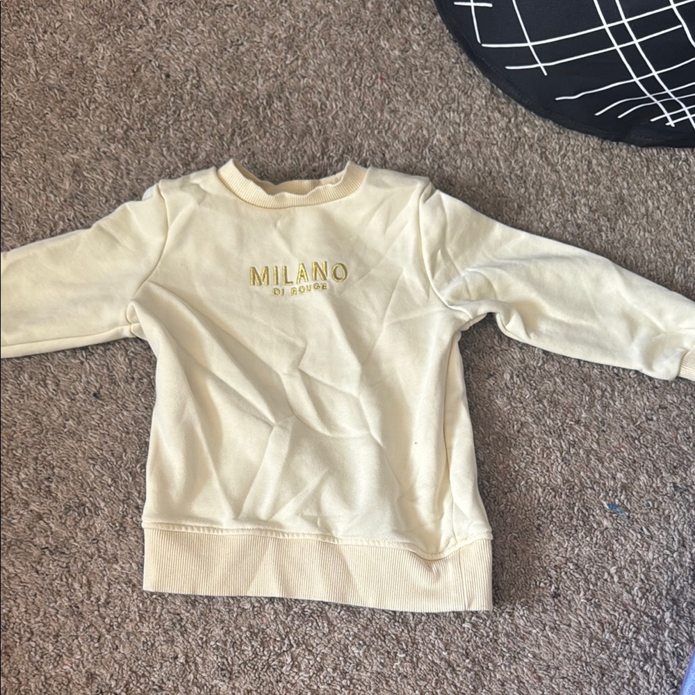 Kids Milano Di Rouge Cream Sweatshirt